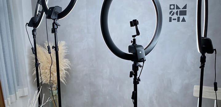 本格的な撮影スペース